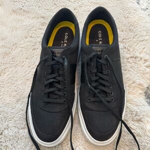 Cole Haan black canvas grand pro rally sneaker